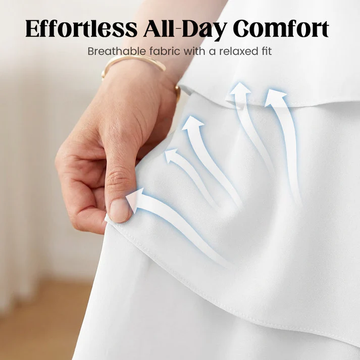🎁 50% OFF! Women's Elegant Layered Ruffle Sleeve Dress – Effortless Style for Every Occasion 💃 - Image 4