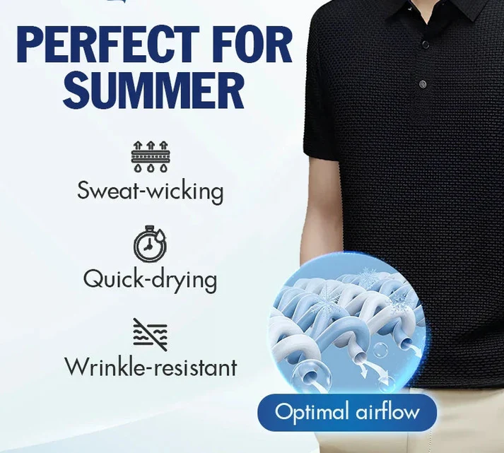 🔥Summer Big Sale 60% Off🔥Ultra breathable Ice Silk Men's Shirt - Image 3