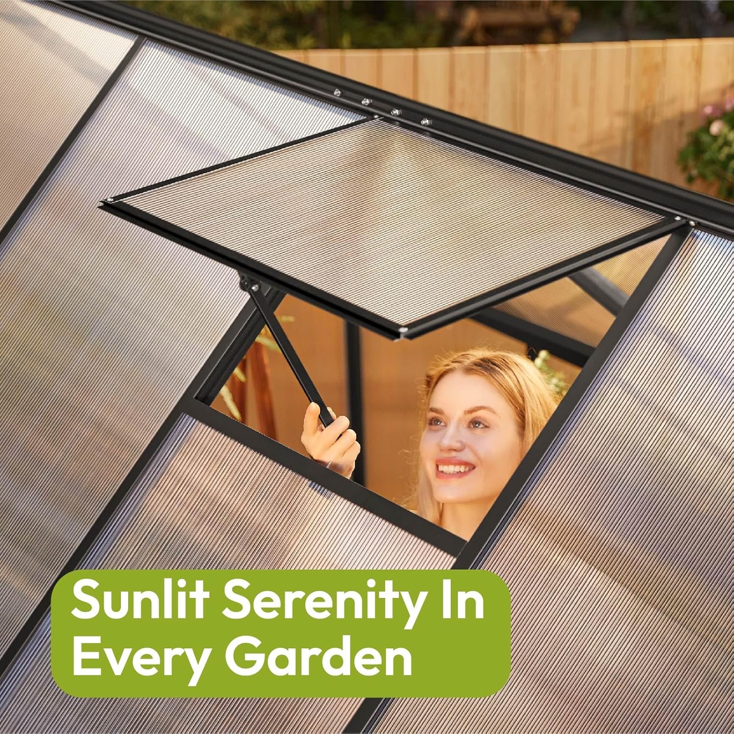 Lumen 6x7 Outdoor Greenhouse - Image 4