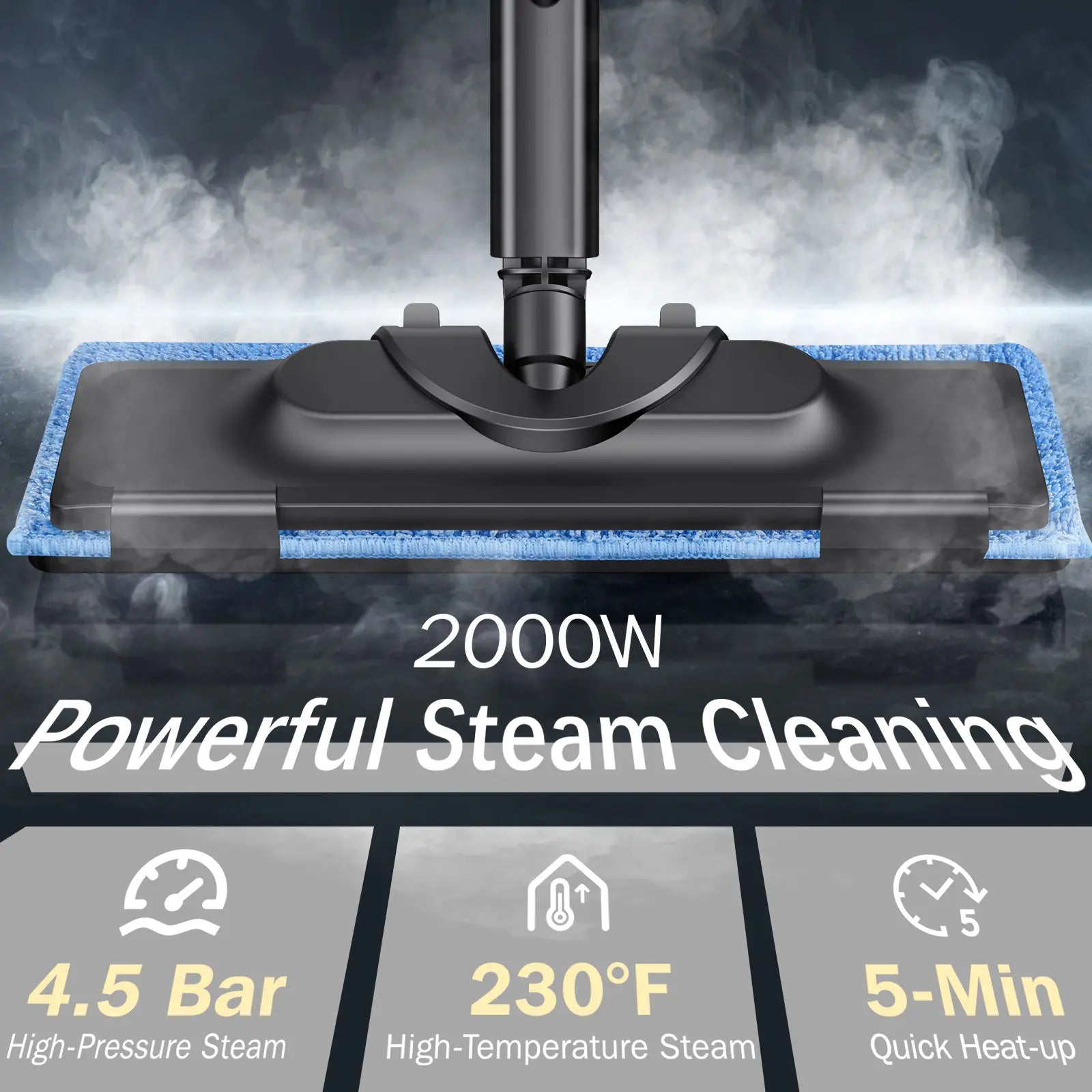 Upgrade Heavy Duty Steam Cleaner with 1.5L Tank - Image 6