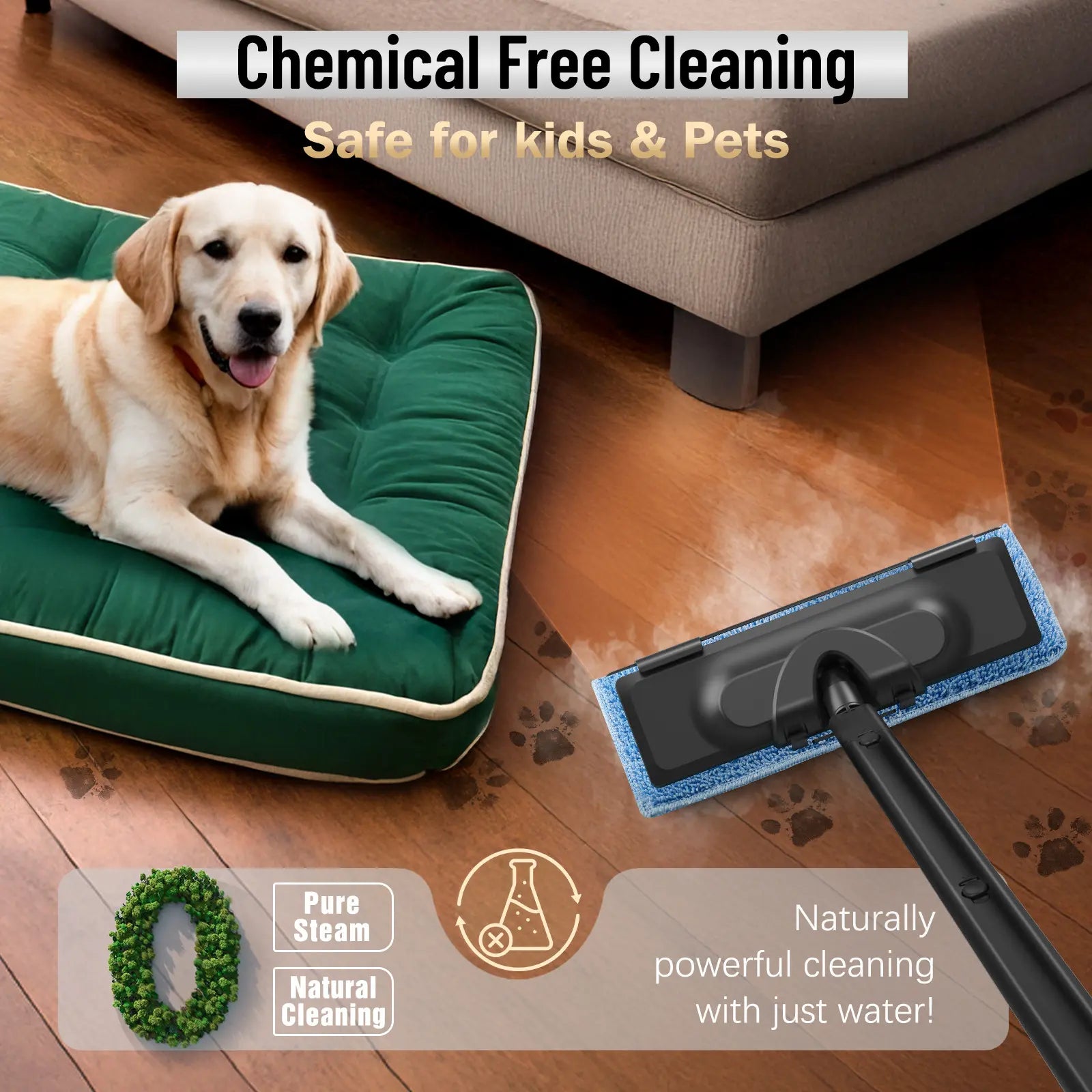 Upgrade Heavy Duty Steam Cleaner with 1.5L Tank - Image 8