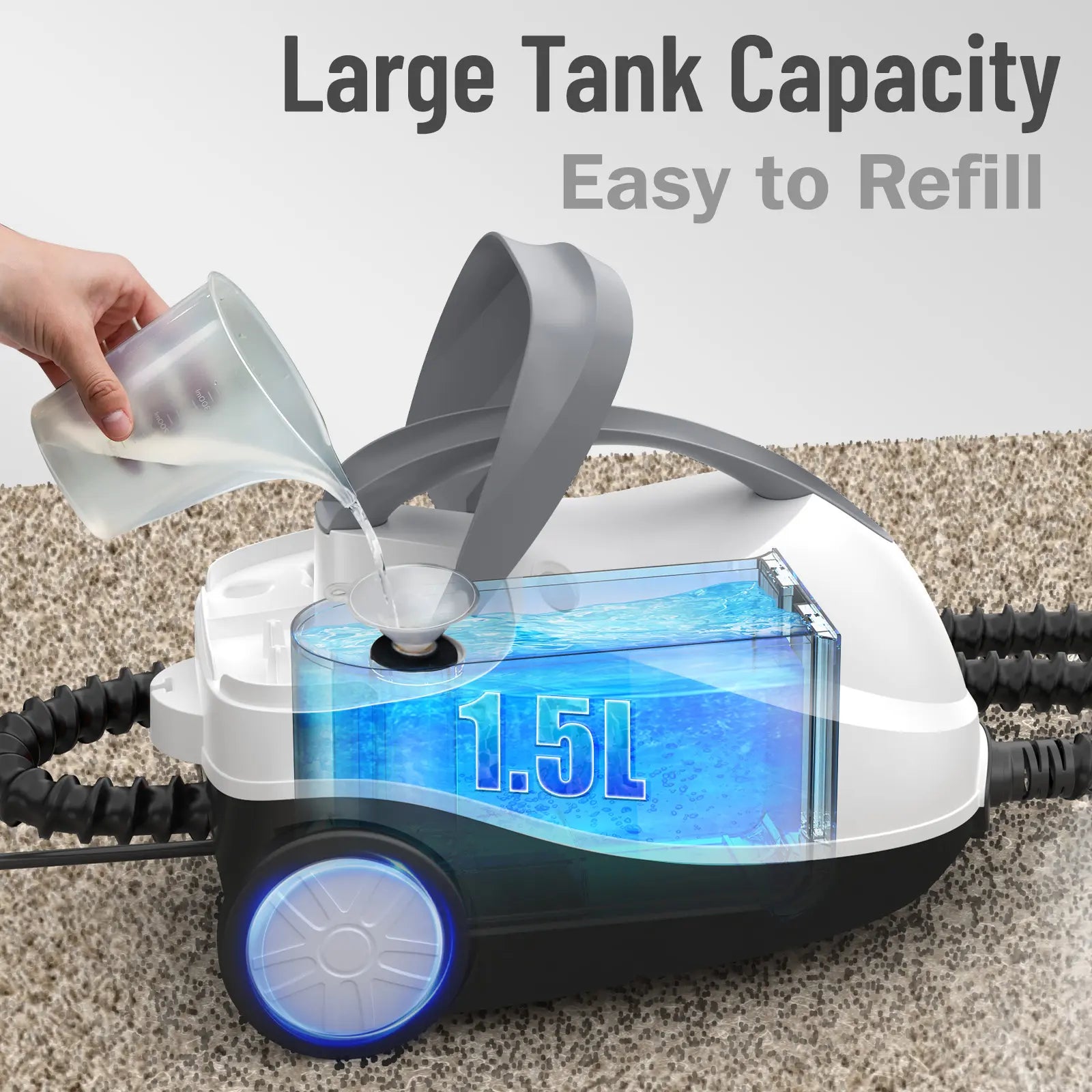 Upgrade Heavy Duty Steam Cleaner with 1.5L Tank - Image 10