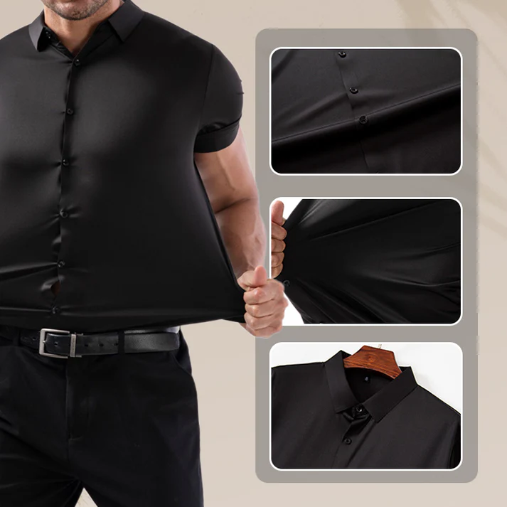 🔥Hot Sale 50% Off🔥Men's Short Sleeve 4-Way Stretch Shirt - Image 3