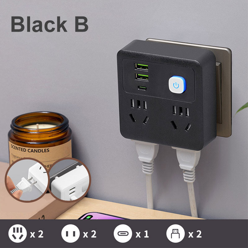 2 Pack Multi-Function Socket Converter with Night Light - Image 8