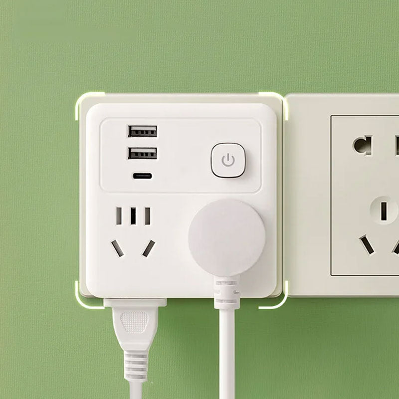 2 Pack Multi-Function Socket Converter with Night Light - Image 5