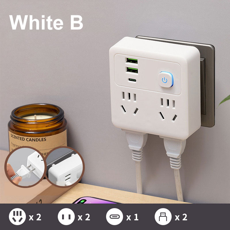 2 Pack Multi-Function Socket Converter with Night Light - Image 10