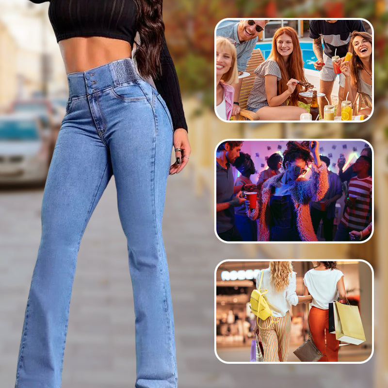 ⏳Time-Limited Special⏰Stretch Flare Jeans With A High Waist👖 - Image 13