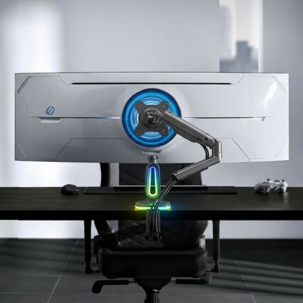 Lumen Gaming : 4K Screen Monitor + Articulated Arm Complete Setup - Image 3